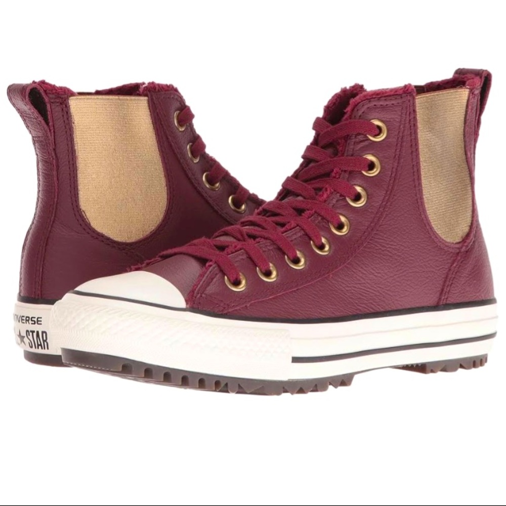 🆕 Women's Converse CTASta LEATHER+FAUX FUR Boot
